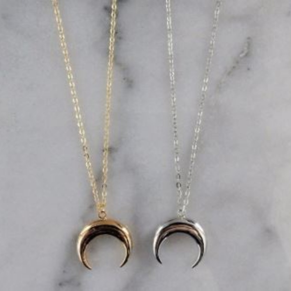 SALE! Crescent LONG Necklace